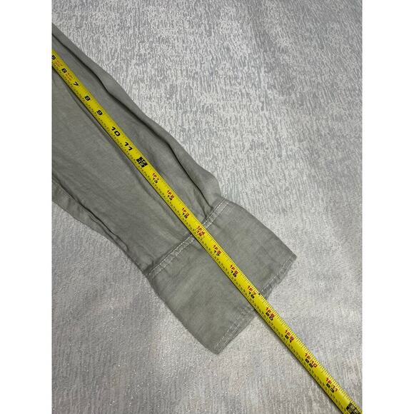 Zara Women’s Linen Top in Light Grey size S NWT Resort Wear Vacation Beachy - Picture 7 of 9